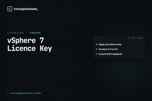 VMware vSphere 7 License: Applying Your Serial Key