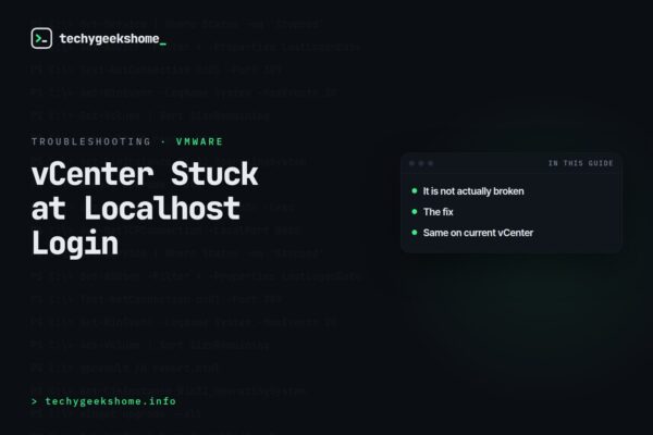 VMware vCenter Appliance Login: Fixing a Stuck Reboot
