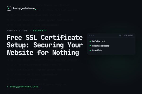 Free SSL Certificate Setup: Securing Your Website for Nothing