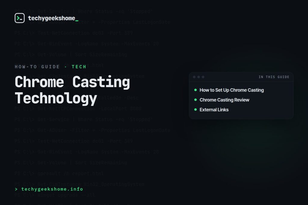 Chrome Casting Technology: How Screen Mirroring Works