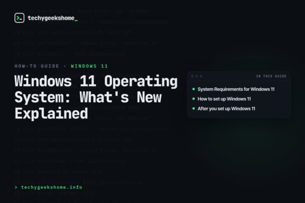 Windows 11 Operating System: What's New Explained
