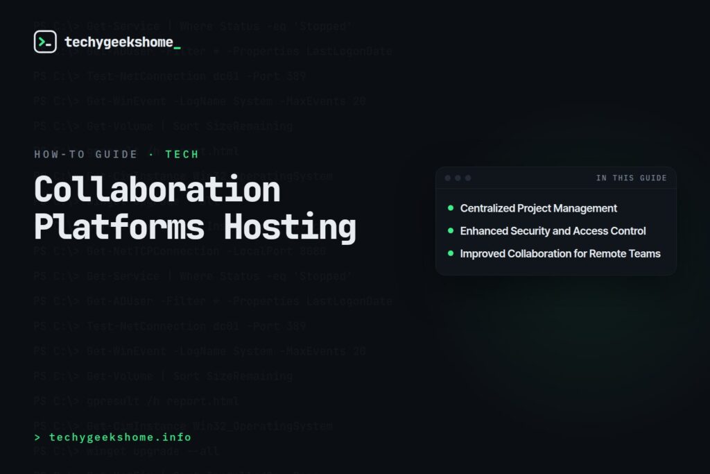 Collaboration Platforms Hosting: Why It Fits Site Managers