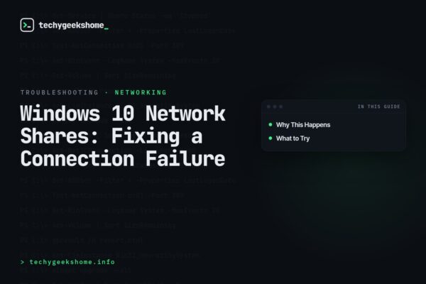 Windows 10 Network Shares: Fixing a Connection Failure