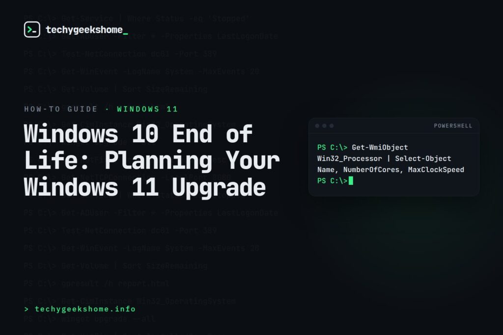 Windows 10 End of Life: Planning Your Windows 11 Upgrade (2026)