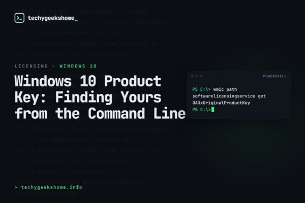 Windows 10 Product Key: Finding Yours from the Command Line