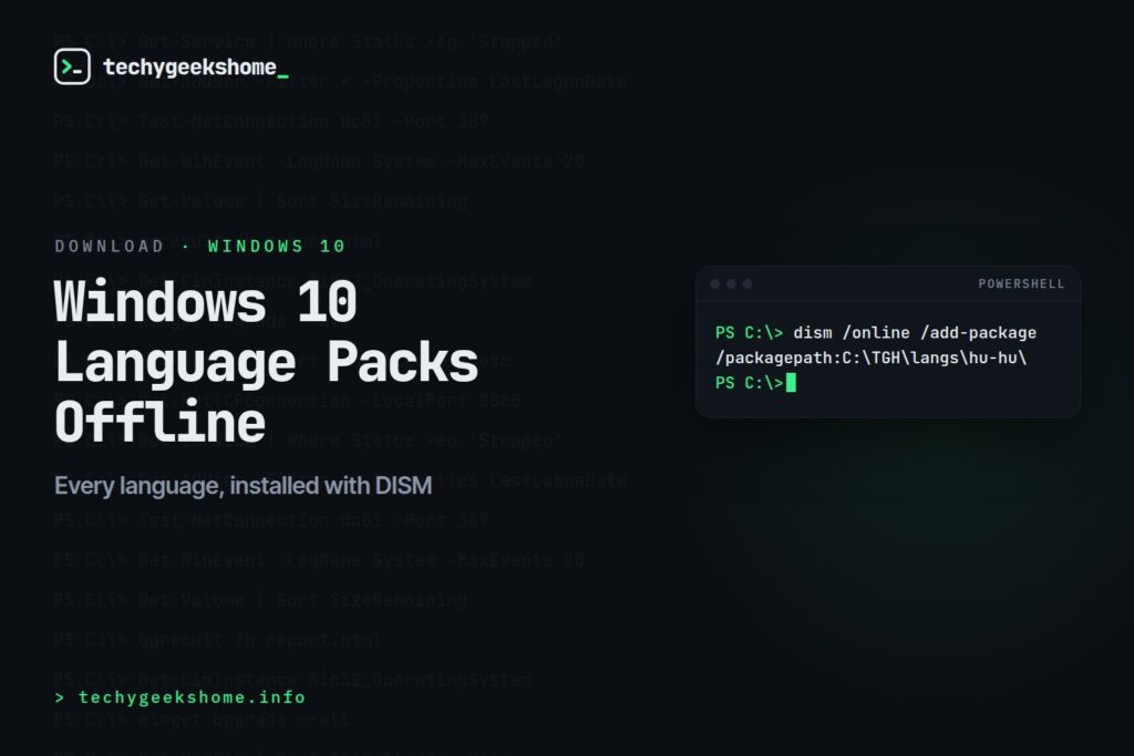 Windows 10 Language Packs Offline Download (Full Guide 2026)