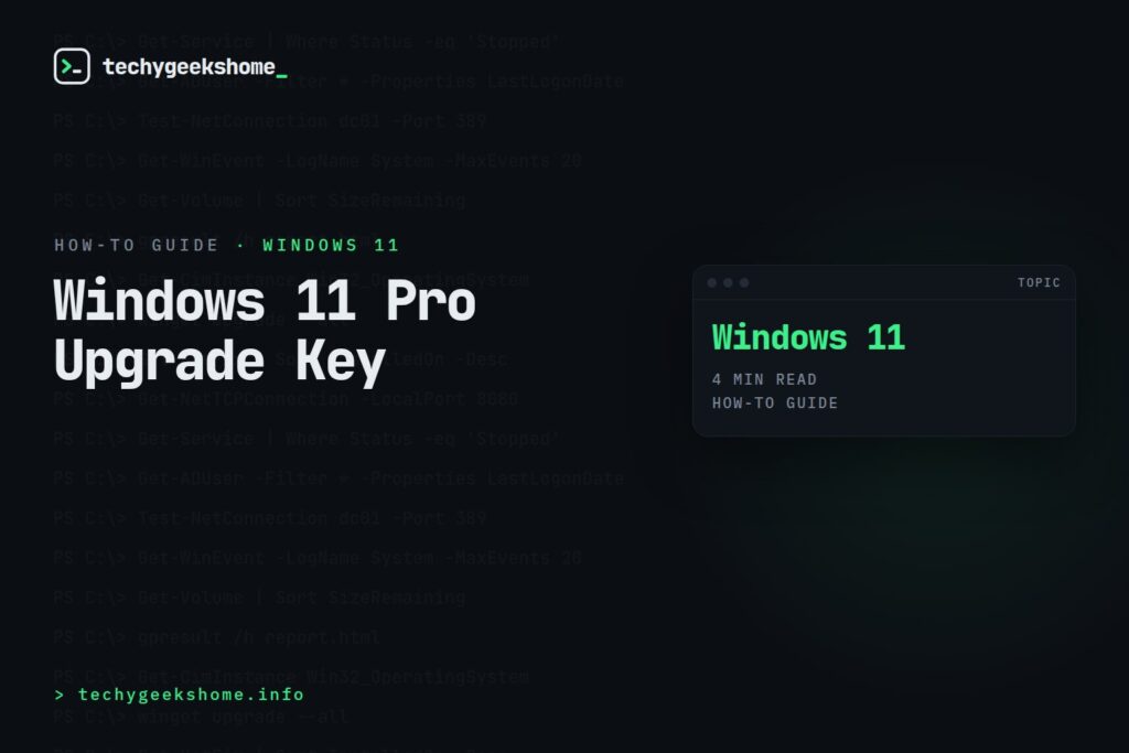 Windows 11 Pro Upgrade Key: Enhancing Your System's Professional Abilities