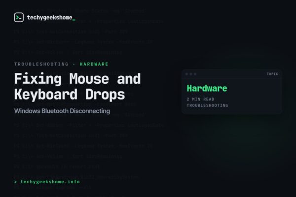 Windows Bluetooth Disconnecting: Fixing Mouse and Keyboard Drops