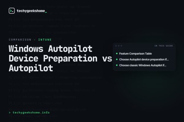 Windows Autopilot Device Preparation vs Autopilot (2026)
