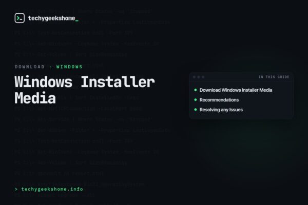 Windows Installer Media