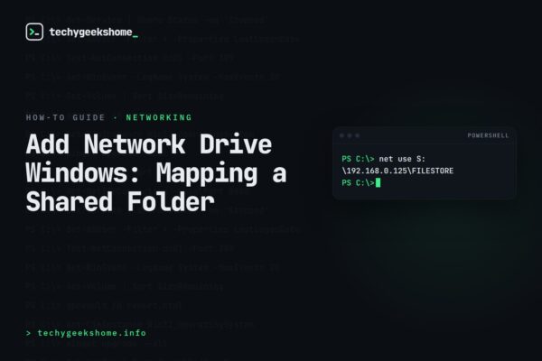 Add Network Drive Windows: Mapping a Shared Folder