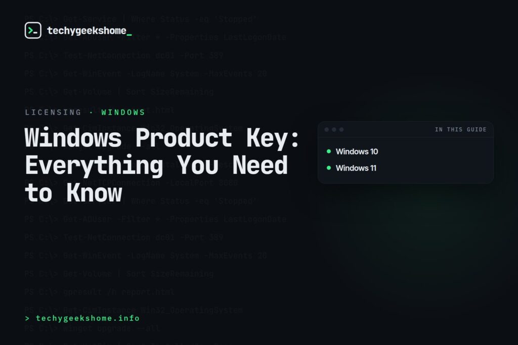 Windows Product Key: Everything You Need to Know