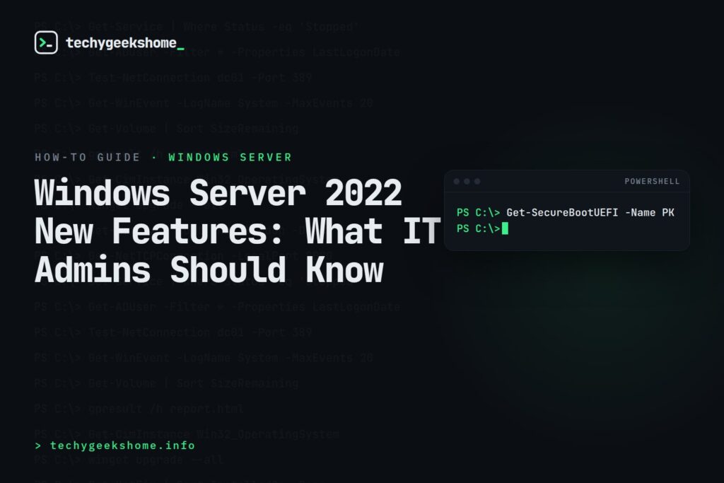 Windows Server 2022 New Features: What IT Admins Should Know