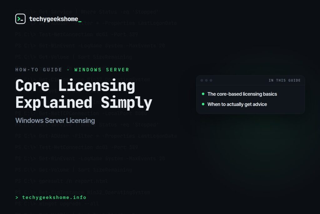 Windows Server Licensing in 2026: Core Licensing Explained Simply