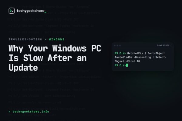 Why Your Windows PC Is Slow After an Update: And How to Fix It