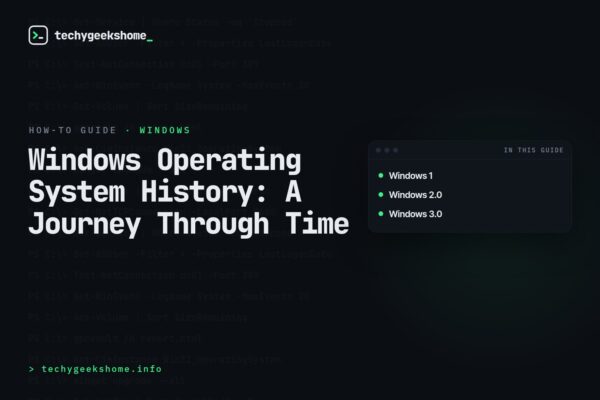 Windows Operating System History: A Journey Through Time