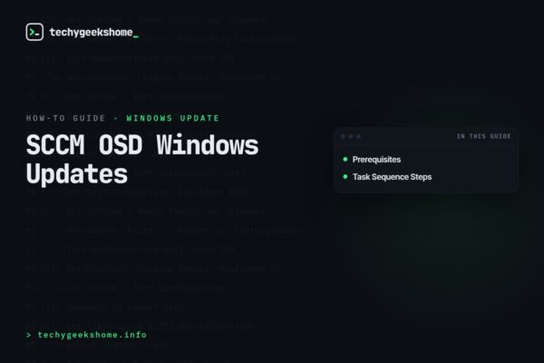 SCCM OSD Windows Updates: Applying Them from Replica WSUS Servers