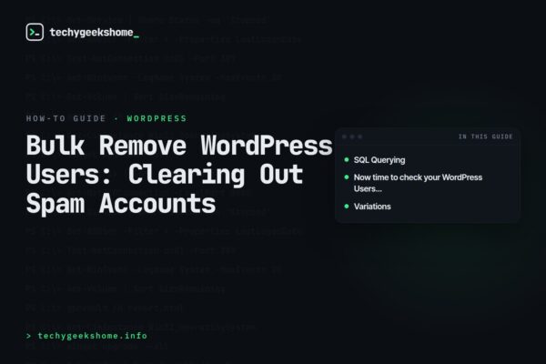 Bulk Remove WordPress Users: Clearing Out Spam Accounts