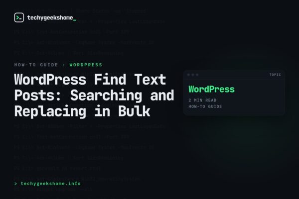 WordPress Find Text Posts: Searching and Replacing in Bulk