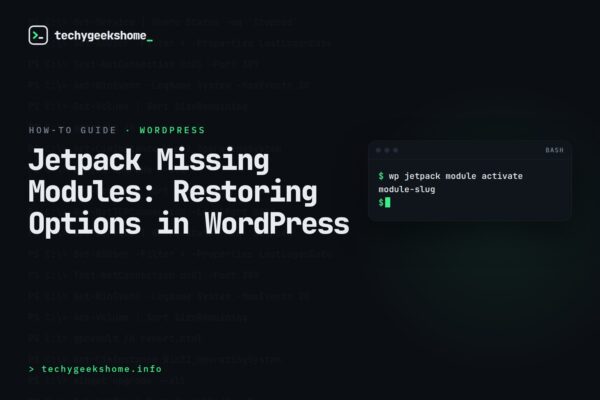 Jetpack Missing Modules: Restoring Options in WordPress