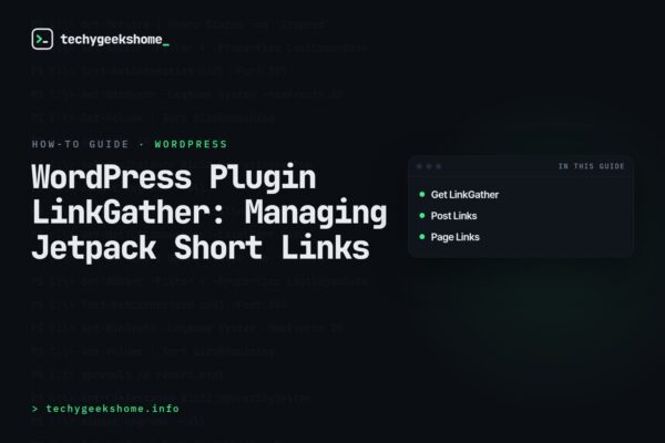 WordPress Plugin LinkGather: Managing Jetpack Short Links
