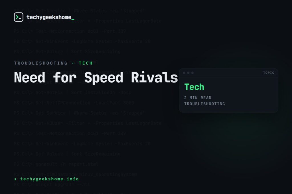 Need for Speed Rivals: Fixing the Xbox One Car Not Moving Bug