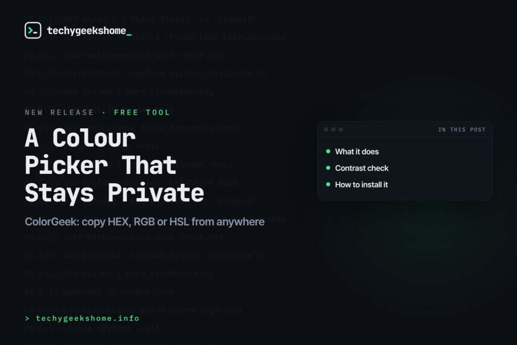 ColorGeek release