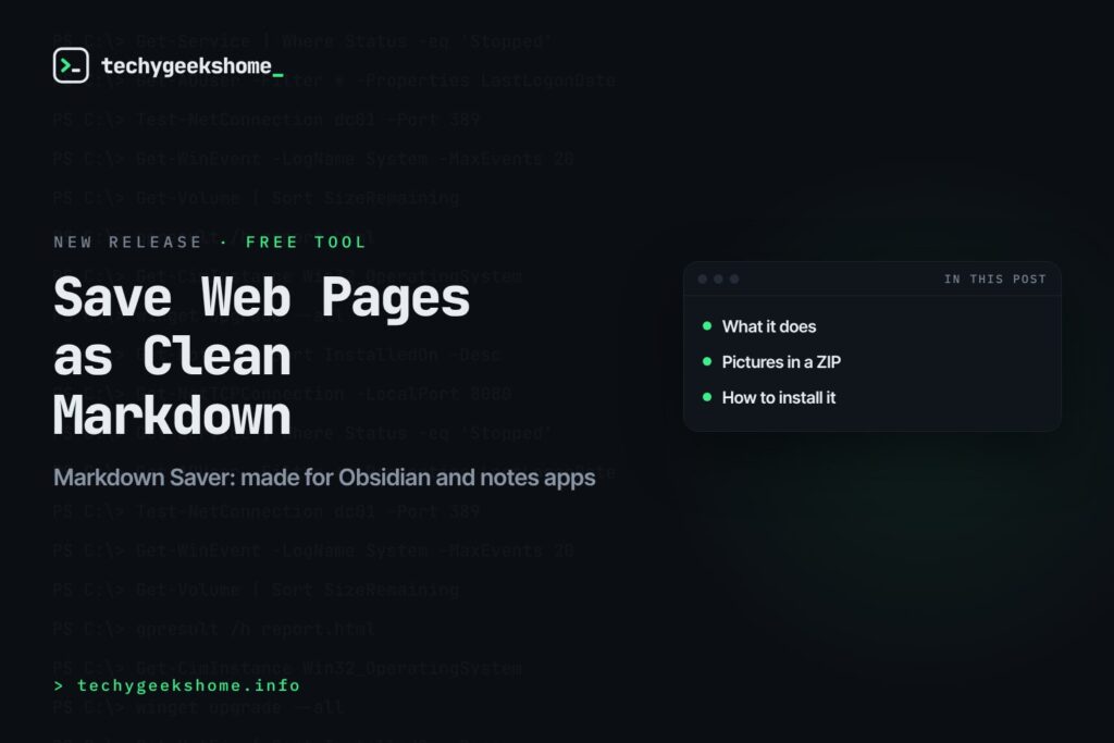 Markdown Saver release