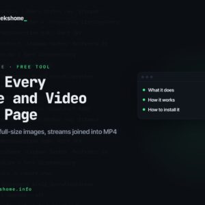 Save every image and video on a page with Page Saver