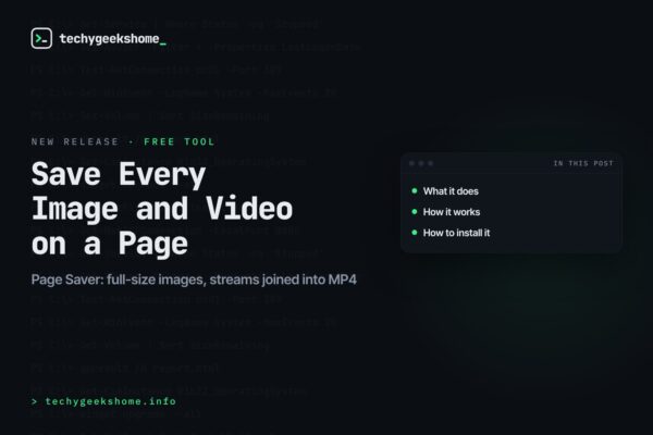 Save every image and video on a page with Page Saver