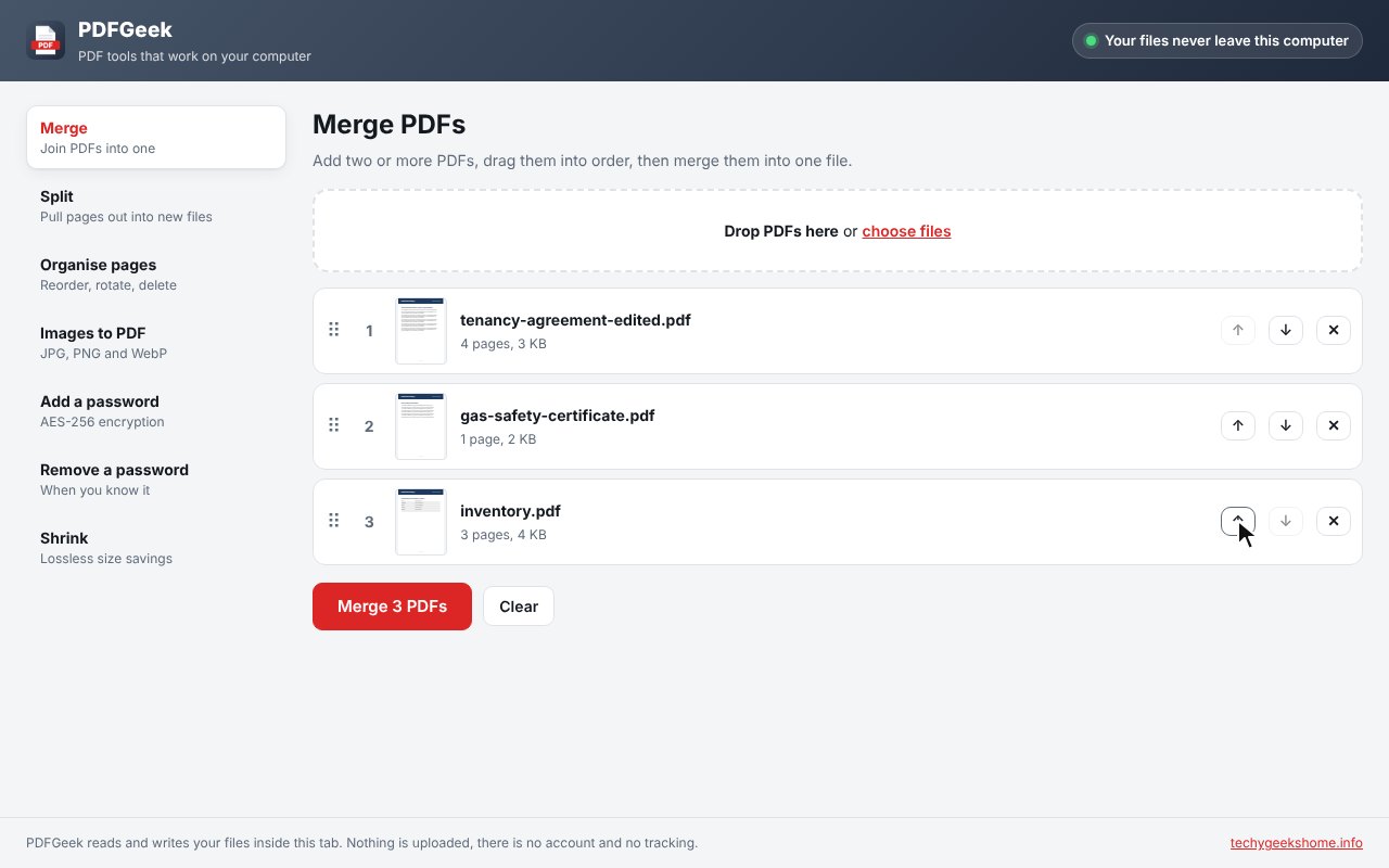 Merge PDFs in the order you want
