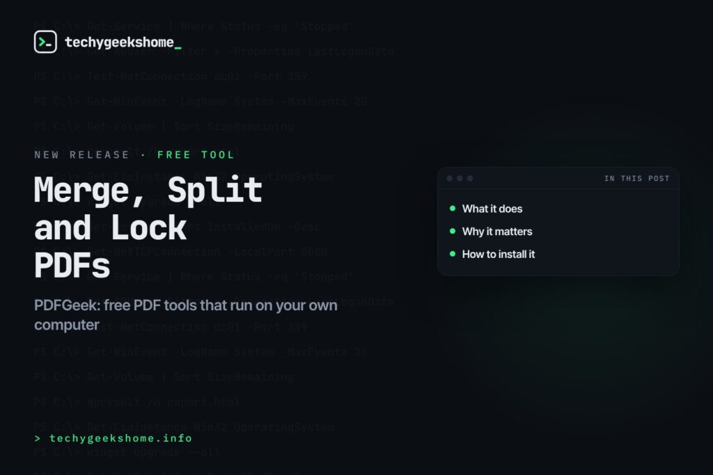 PDFGeek extension release