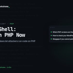 PHP2Shell: Critical PHP Flaws Explained and How to Patch Now