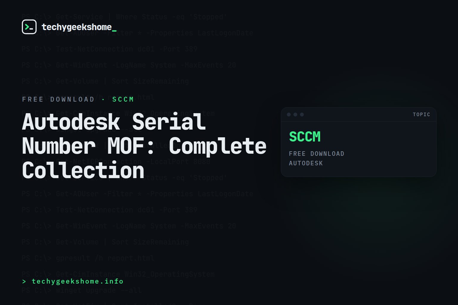 Autodesk Serial Number MOF: Complete Collection