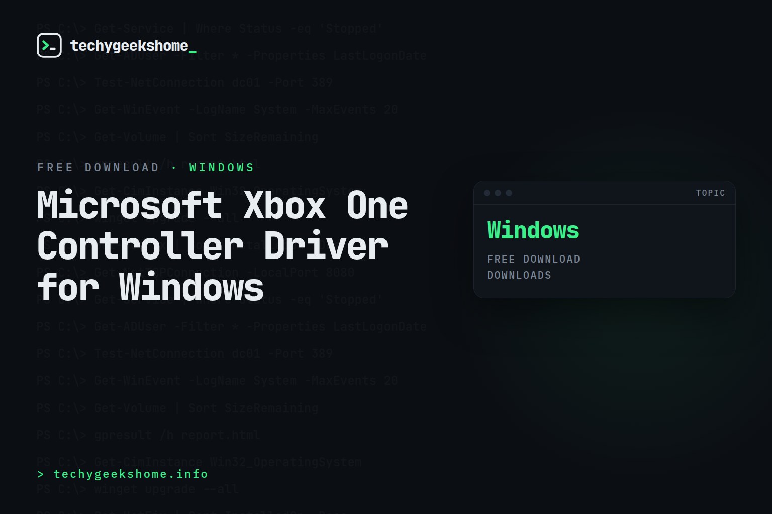 Microsoft Xbox One Controller Driver for Windows