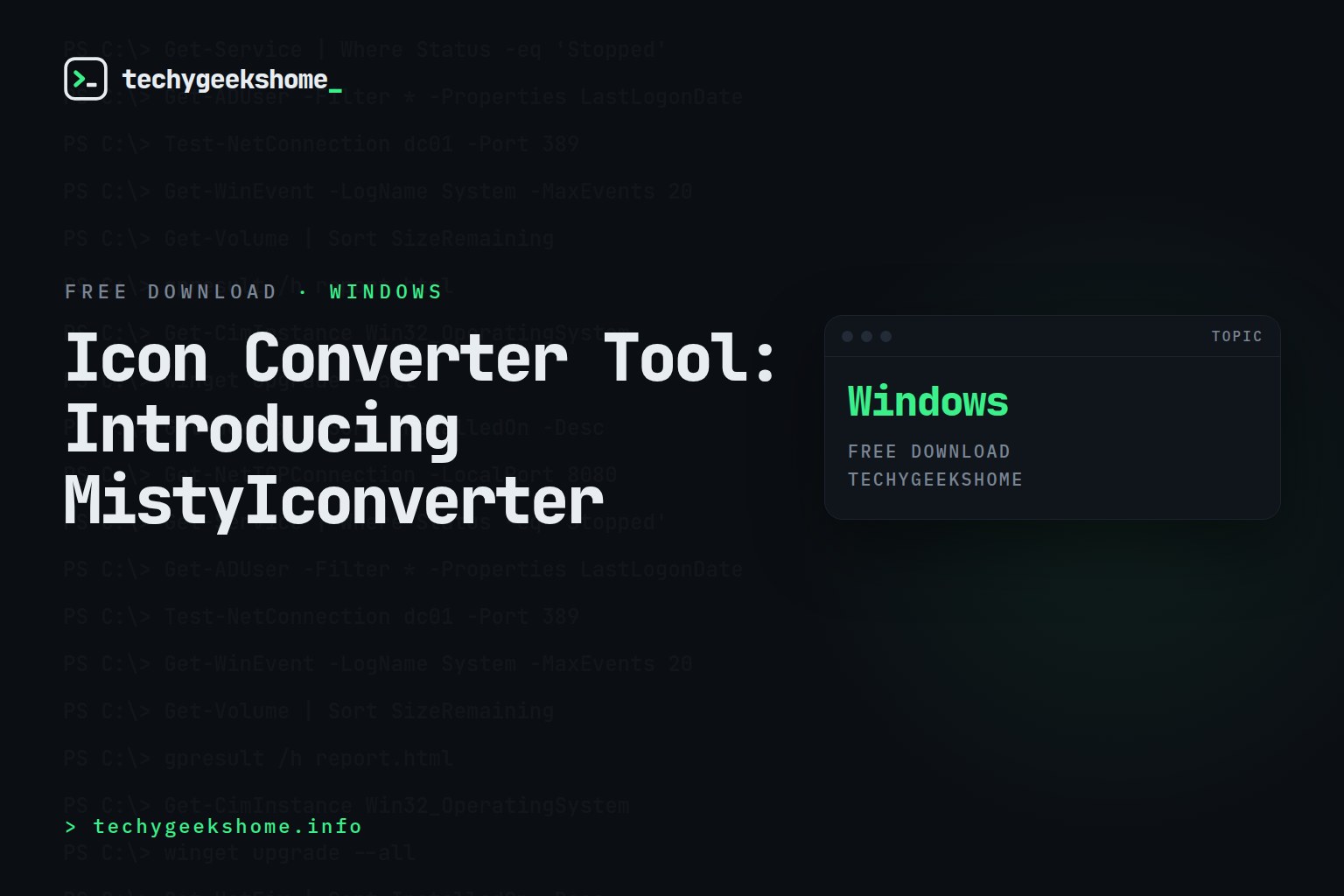 Icon Converter Tool: Introducing MistyIconverter