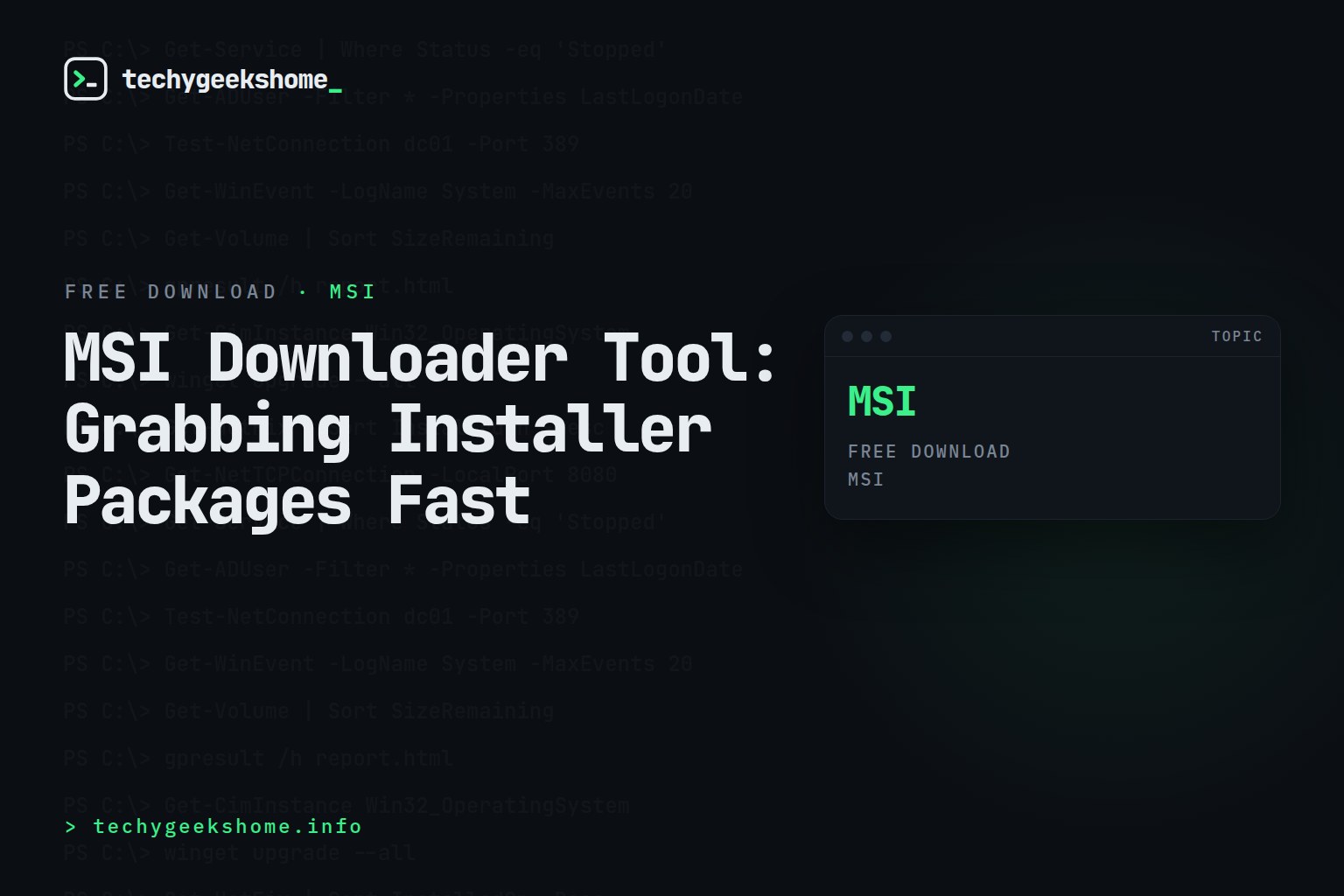 MSI Downloader Tool: Grabbing Installer Packages Fast