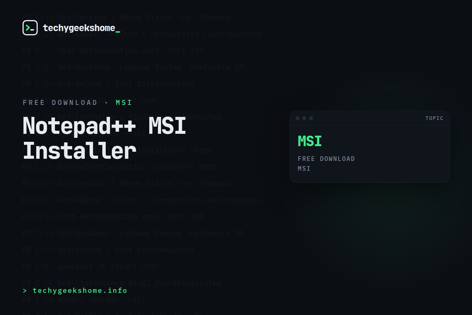 Notepad++ MSI Installer
