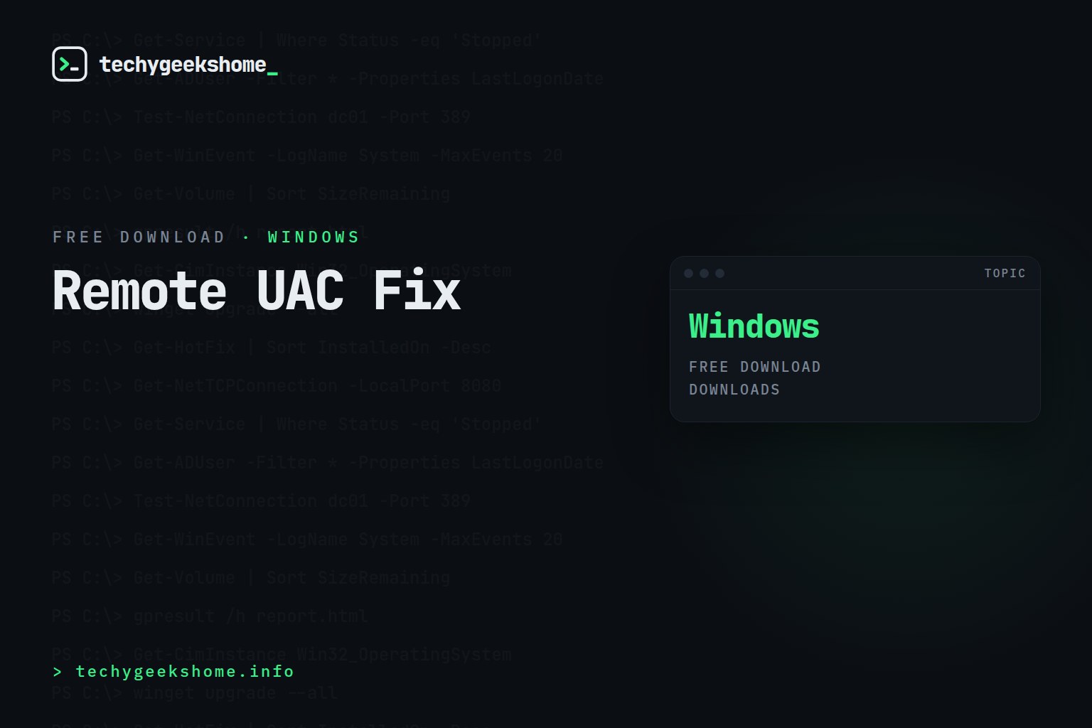 Remote UAC Fix