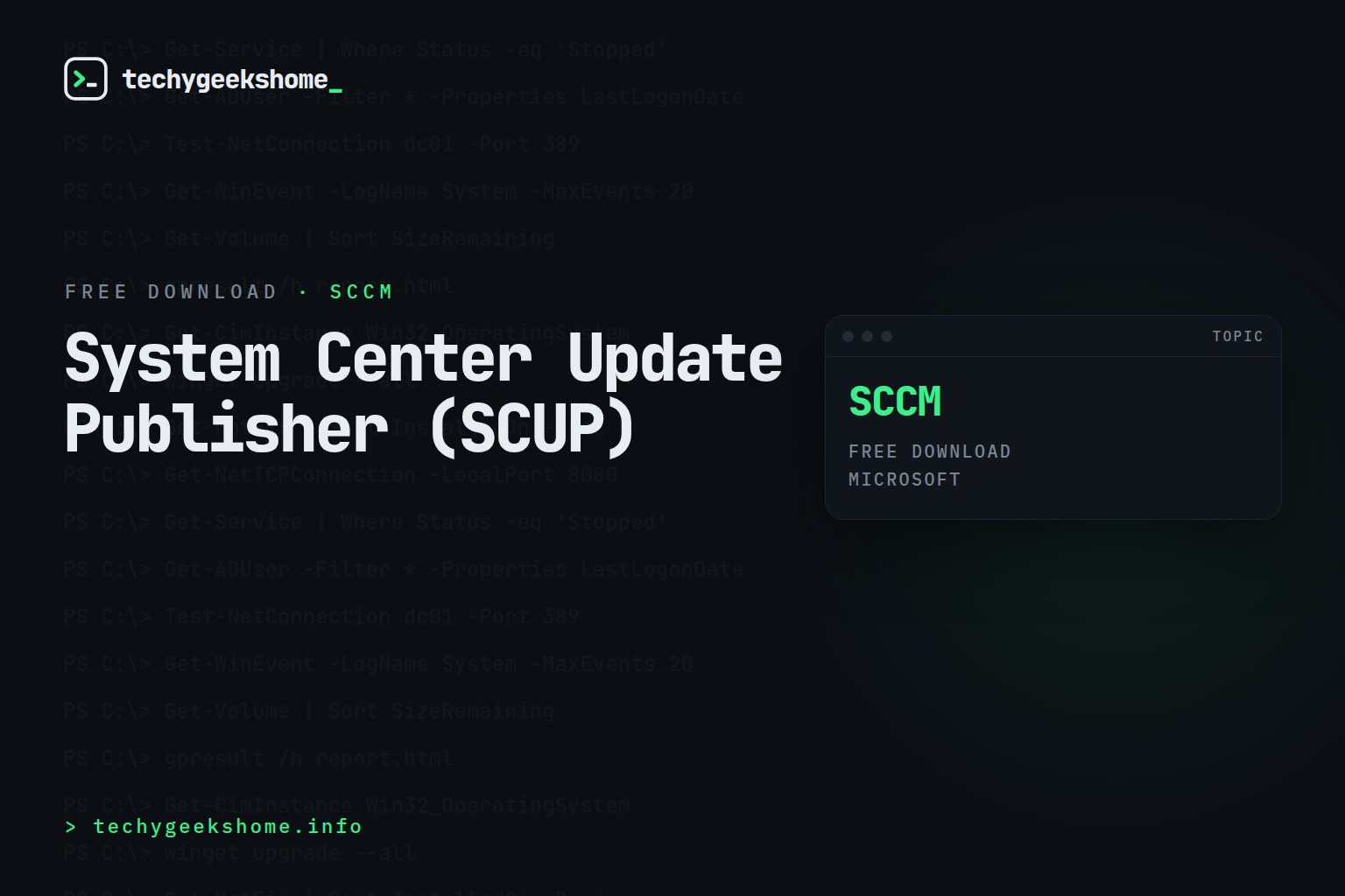 System Center Update Publisher (SCUP)