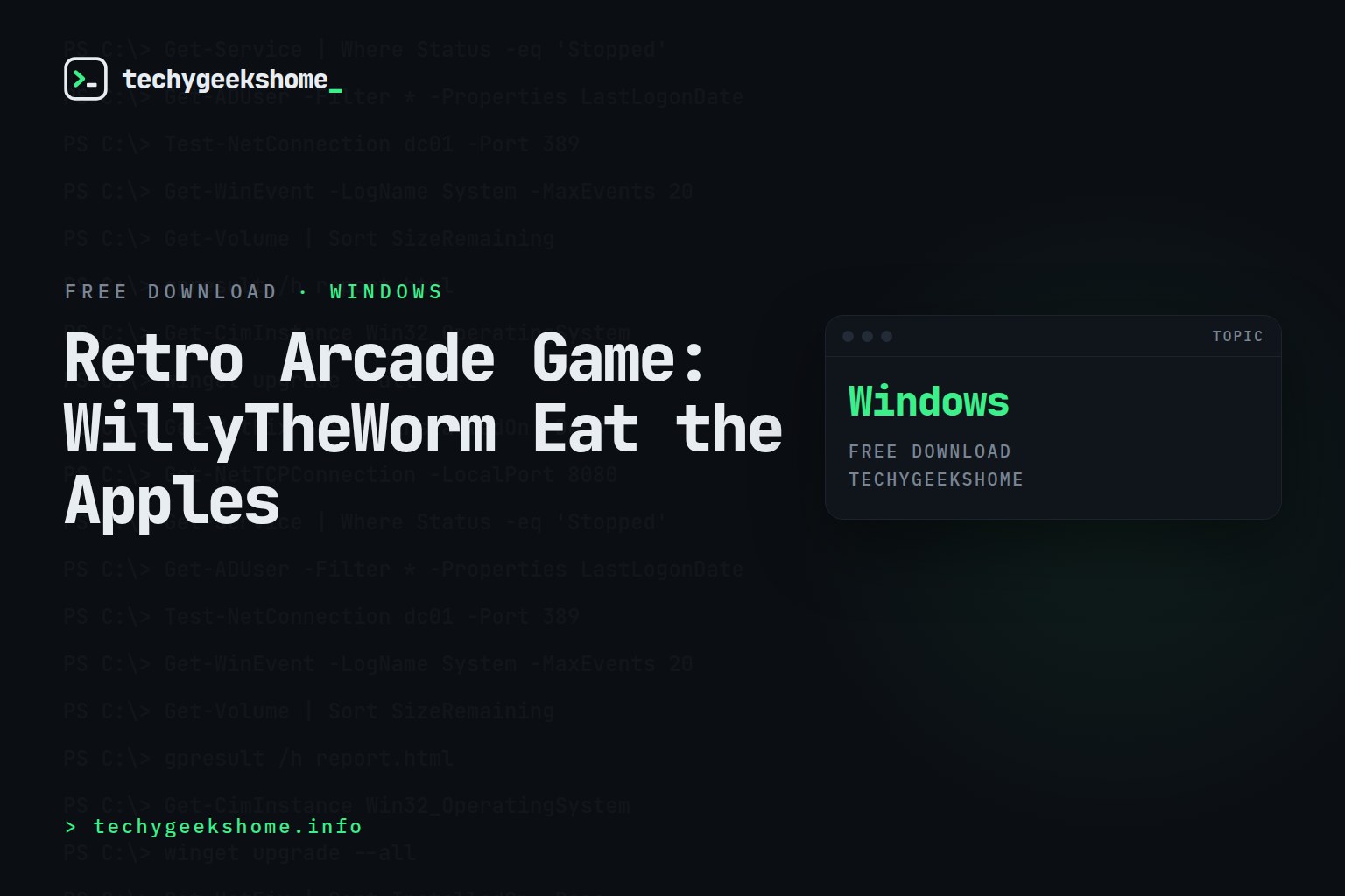 Retro Arcade Game: WillyTheWorm Eat the Apples
