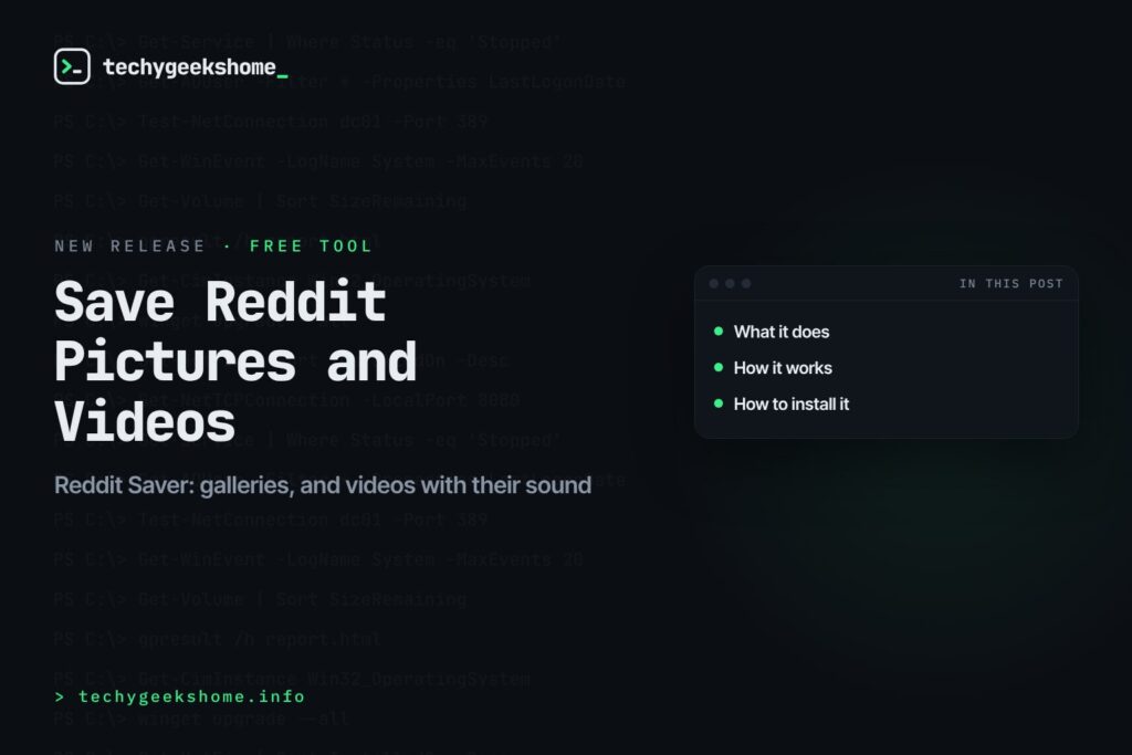 Save Reddit pictures and videos with Reddit Saver