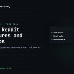 Save Reddit pictures and videos with Reddit Saver