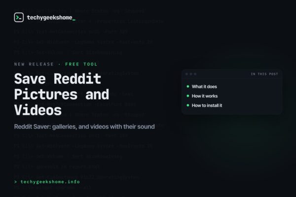Save Reddit pictures and videos with Reddit Saver