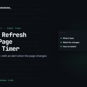 RefreshGeek release
