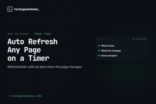 RefreshGeek release