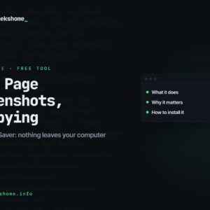 Screenshot Saver release