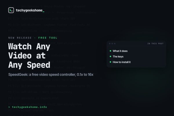 SpeedGeek release